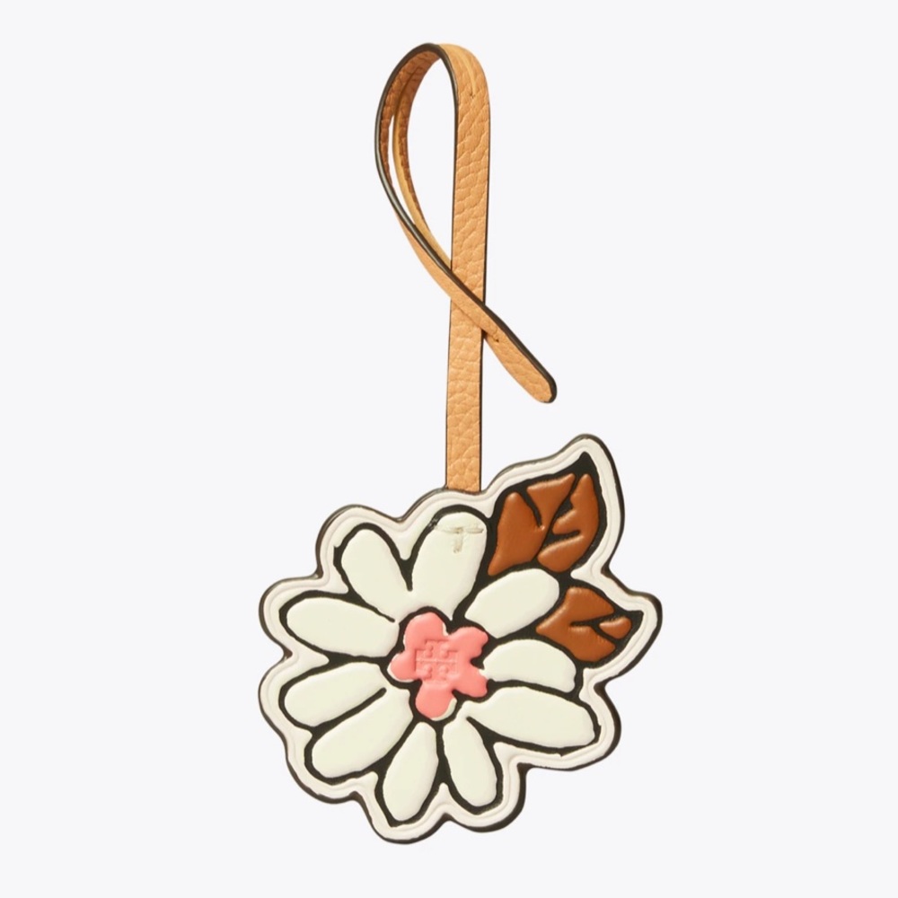 🎉 HP 🎉 🆕 Tory Burch White Flower Bag Charm